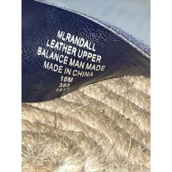Marc Fisher Sandals Womens 10 Blue Suede Espadrille Platform Wedges Open‎ Toe - Picture 12 of 13